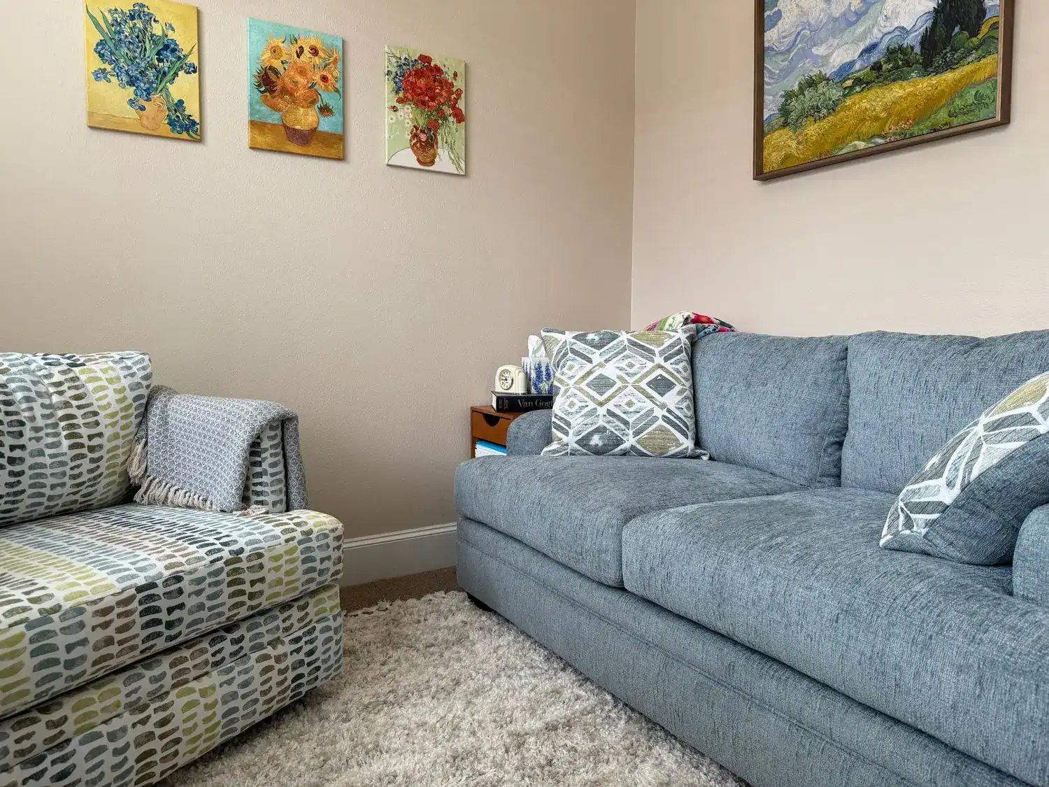 therapy chair and couch